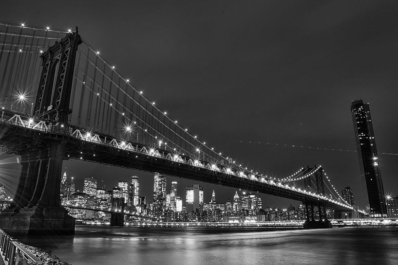 Manhattan Bridge NYC van Bas Alstadt Fotografie