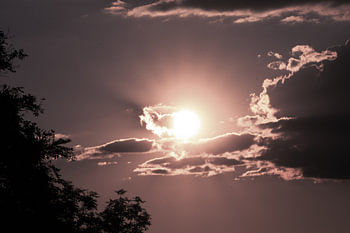 Sunset – between light and shadow