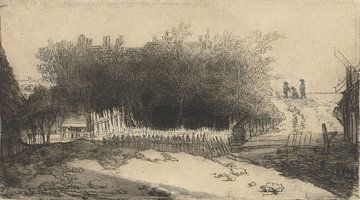 Landschap met een wit hek, Philips Koninck, 1659