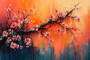malerische japanische Kunstblüte