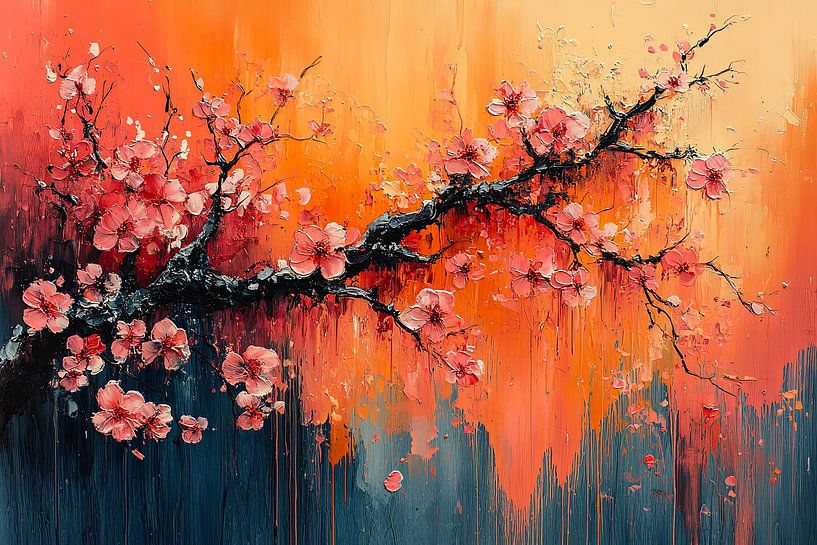picturesque japanese art blossom by Egon Zitter