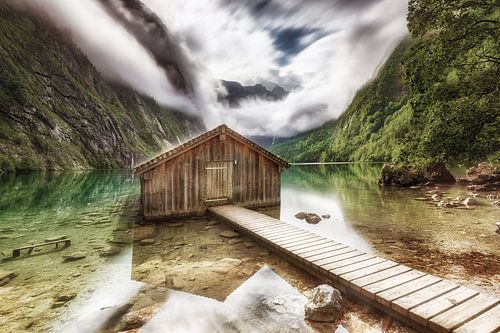 Boothuis aan de Königssee in Beieren