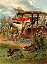 Gottfried Franz, Münchhausen springt durch den Wagen - 1896 von Atelier Liesjes Miniaturansicht
