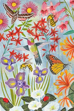 Pollinators and flowers by Caroline Bonne Müller