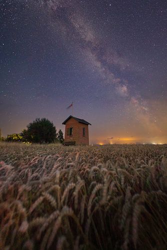 Melkweg boven huisje Nyord