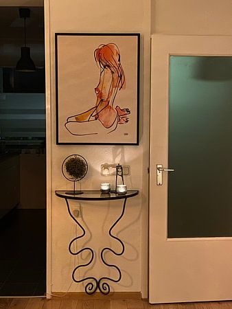 Nude ink watercolour