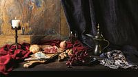 Still life of wine and tapas