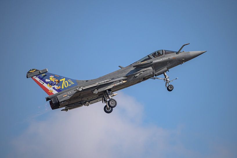 Rafale Marine No 5 mit 70 Jahren Flottille 12F am Heck. von Jaap van den Berg