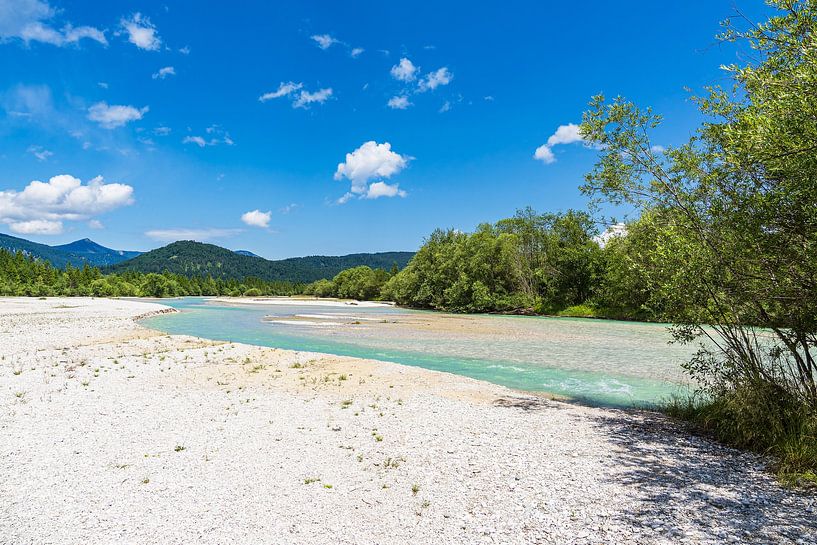 The River Isar near Krün in Bavaria by Rico Ködder