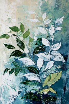 Blattwerk in sanften Farben von Poster Art Shop