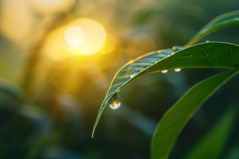 Morning dew at dusk - nature photography for your home by Poster Art Shop