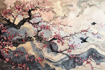 Cherry blossoms Japan by Poster Art Shop
