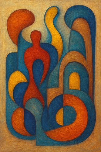 Abstract schilderij.