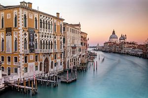 Venise - Coucher de soleil sur le Grand Canal