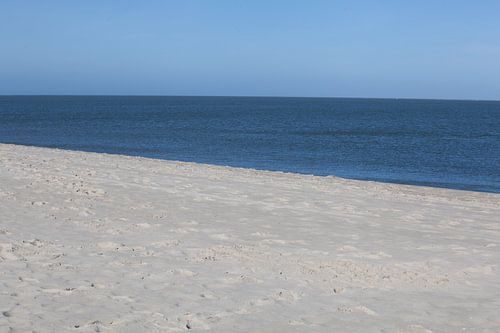 Op het westelijke strand van het eiland Sylt, Duitsland