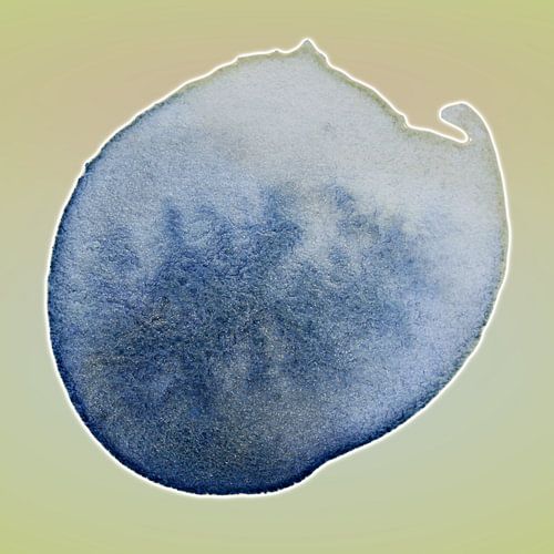 Soft Tide Aqua Mineral 962 - Ambiance bleue abstraite avec couleur vert sauge