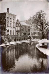 Oudegracht im Winter