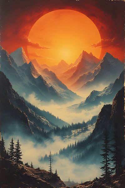 Sun Over the Peaks by pungky setiawan