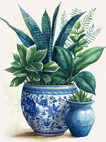 aloë in de Griekse pot