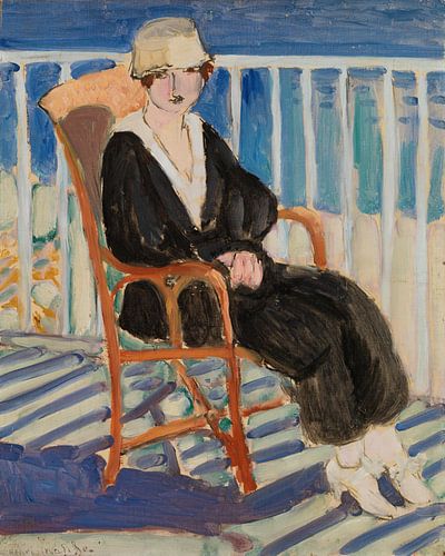 Henri Matisse, Henri Matisse, Young Girl on a Balcony over the Ocean 