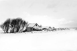 An abandoned house in Iceland during the winter by By SK Photography