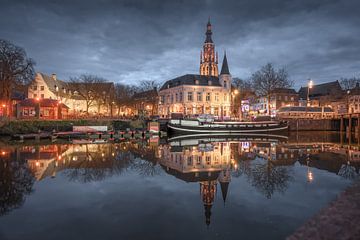 Haven Breda in avondlicht van Andre Gerbens