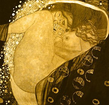 Gustav Klimt. Danae -Gold edition van Digital Art Studio