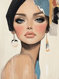 Zwei verschiedene Ohrringe von Carla Van Iersel