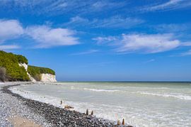 Kreidefelsen Rügen, Ostsee nach Kreideababruch