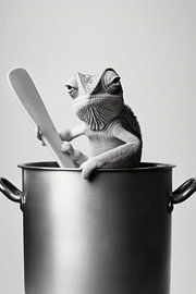 Chamäleon Kochen von Poster Art Shop