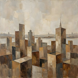 Abstracte New York Skyline