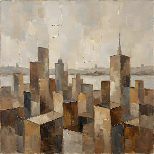 Abstracte New York Skyline