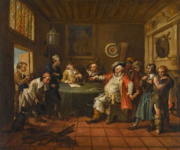 Falstaff bei der Prüfung seiner Rekruten, William Hogarth