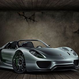 Porsche 918 Spyder, autosport van Gert Hilbink
