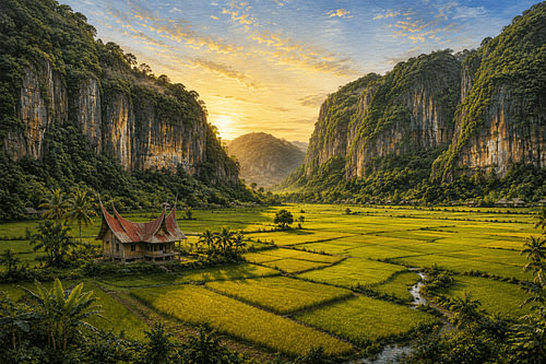 Harau-Tal, West-Sumatra – Indonesien