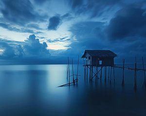 Blaue Stunde am Meer
