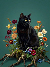 Le chat NOCSI – Entre racines et fleurs sur Pia Schneider