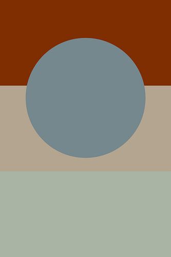 Art géométrique abstrait et minimaliste aux couleurs douces