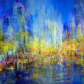 The golden city on the blue river by Annette Schmucker
