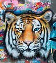 Tiger Street Art von David Potter Miniaturansicht