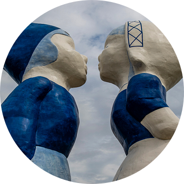 Kussend Paar XXXL  in Westpoort - Amsterdam - Nederland