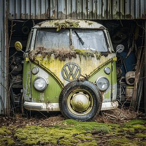 VW Bulli TI verlassen Unterstand