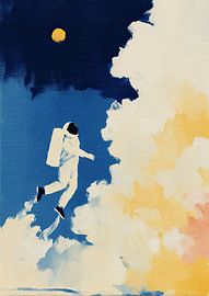 Weightlessness in the moonlight by Niklas Maximilian