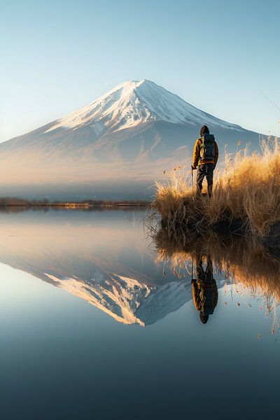 Auf dem Weg zum Berg von fernlichtsicht