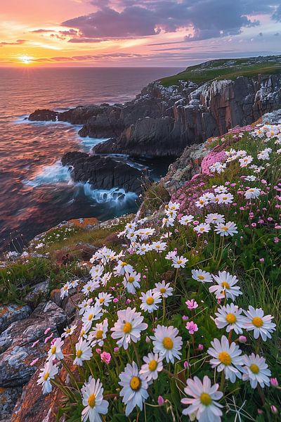 Leuchtendes Meer, goldene Stunde von fernlichtsicht