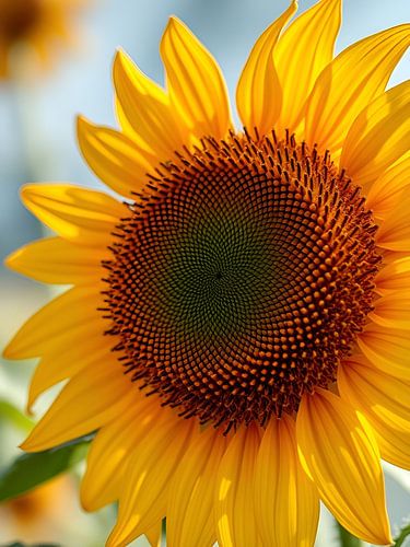 Fleur de tournesol rayonnante