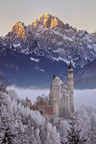 Winterpaleis Neuschwanstein van Judith Kuhn