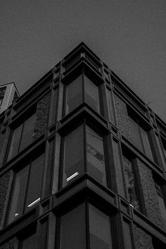 Een scherpe structuur in zwart-wit | Leiden | Nederland Reisfotografie van Dohi Media