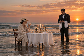 Dinner at Low Tide — Luxury in the Wrong Place by Exclusive Photos by Erwin Floor