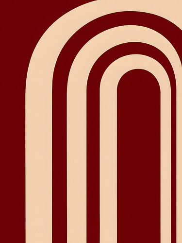 Arc de Bourgogne sur fond crème